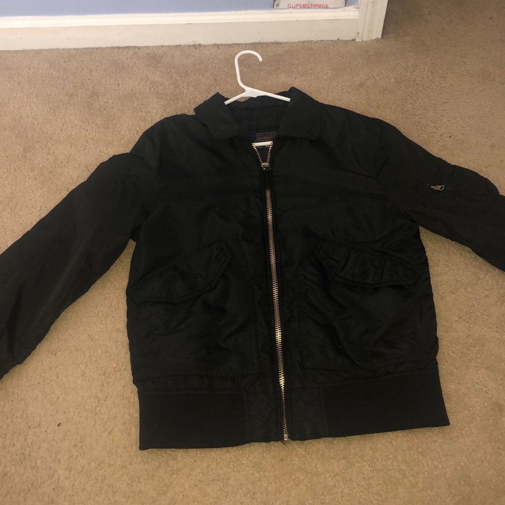 Saks Fifth Black Bomber Jacket Men’s